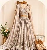 Silver glitter gown